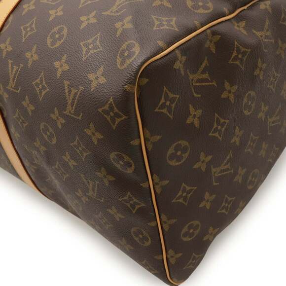 LOUIS VUITTON Authentic Brown Monogram Keepall 50 Boston Bag - Picture 4 of 10